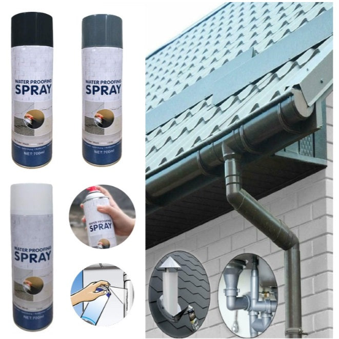 Set 2 x Spray Etansare Cauciuc Lichid 750 ml Impermeabilizare Fisuri Protectie Apa Reparatii Rapide Exterior Interior