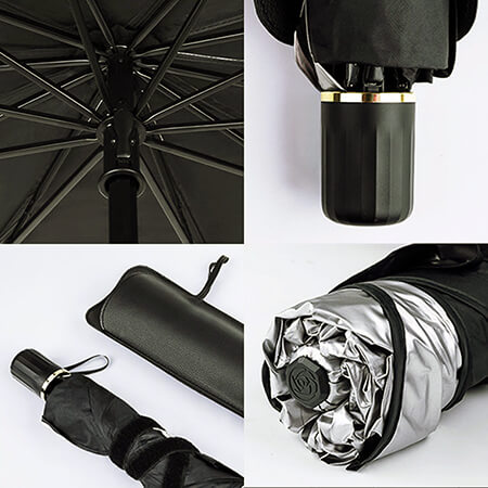 Parasolar Auto Tip Umbrela Pentru Parbriz, Protectie UV, Pliabil, Montaj Rapid, Protectie Impotriva Calduri