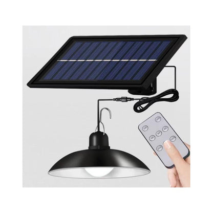 Set 2 x Lampa Solara LED Suspendata cu Telecomanda XF-707 – Panou Solar Extern, Iluminat Exterior Curte