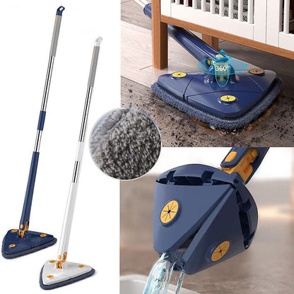 Mop Multifunctional CleanMaster, Rotire 360°, Cap Triunghiular, Usor de Folosit si Eficient