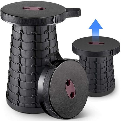 Scaun Pliabil Telescopic Portabil – Reglabil pe Inaltime, Compact si Usor de Transportat, Ideal pentru Camping si Pescuit