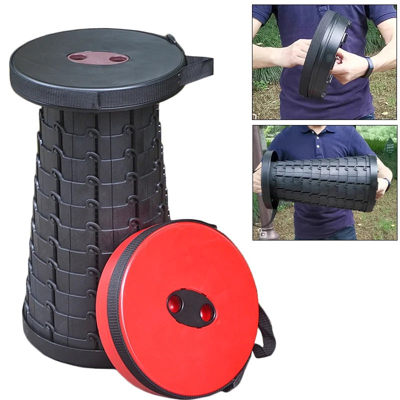 Scaun Pliabil Telescopic Portabil – Reglabil pe Inaltime, Compact si Usor de Transportat, Ideal pentru Camping si Pescuit