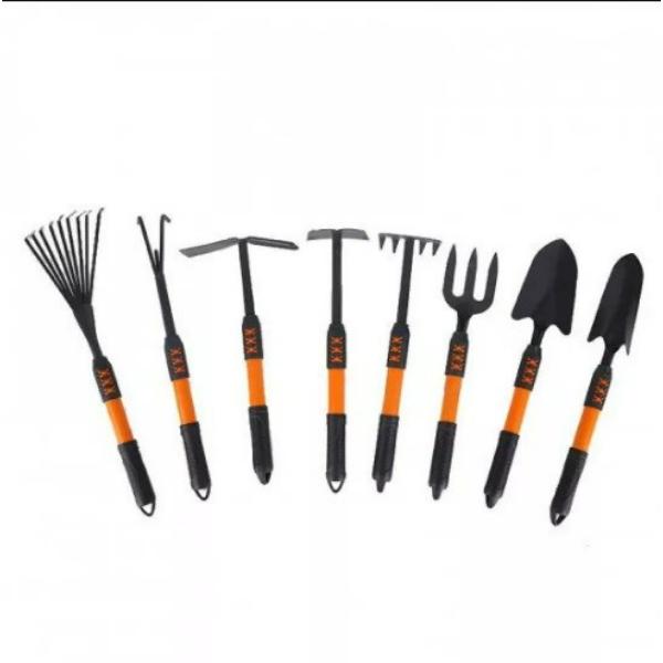 Set Unelte Gradina 7 Piese cu Manusi pentru Plantare – Kit Gradinarit cu Lopatica, Grebla si Accesorii