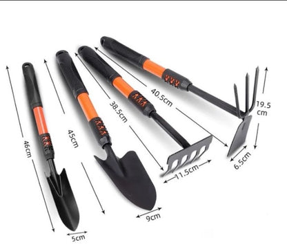 Set Unelte Gradina 7 Piese cu Manusi pentru Plantare – Kit Gradinarit cu Lopatica, Grebla si Accesorii