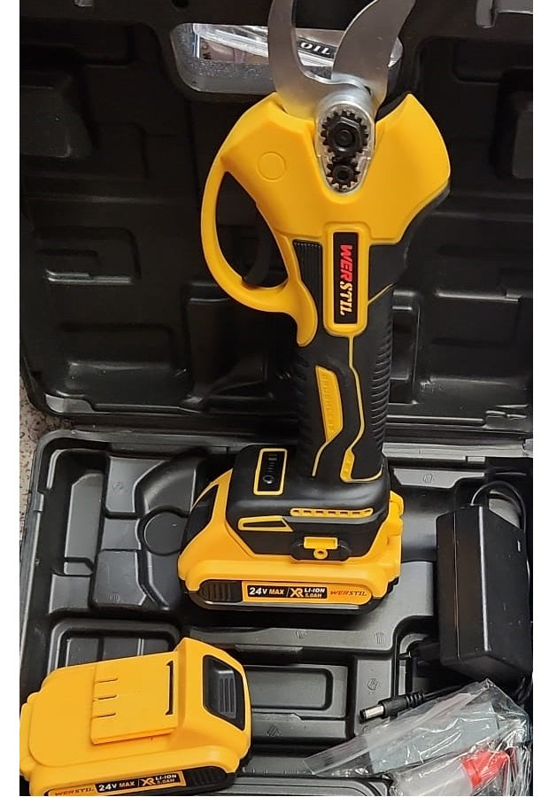 Foarfeca Electrica Profesionala cu 2 Acumulatori 48V  – Taiere Rapida si Eficienta!