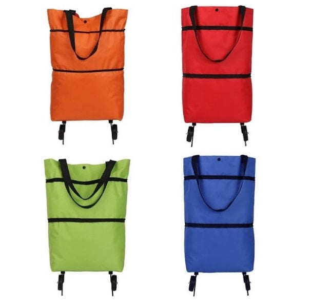 Geanta Multifunctionala pentru Cumparaturi, Material Rezistent, Multiple Compartimente, Roti Stabile