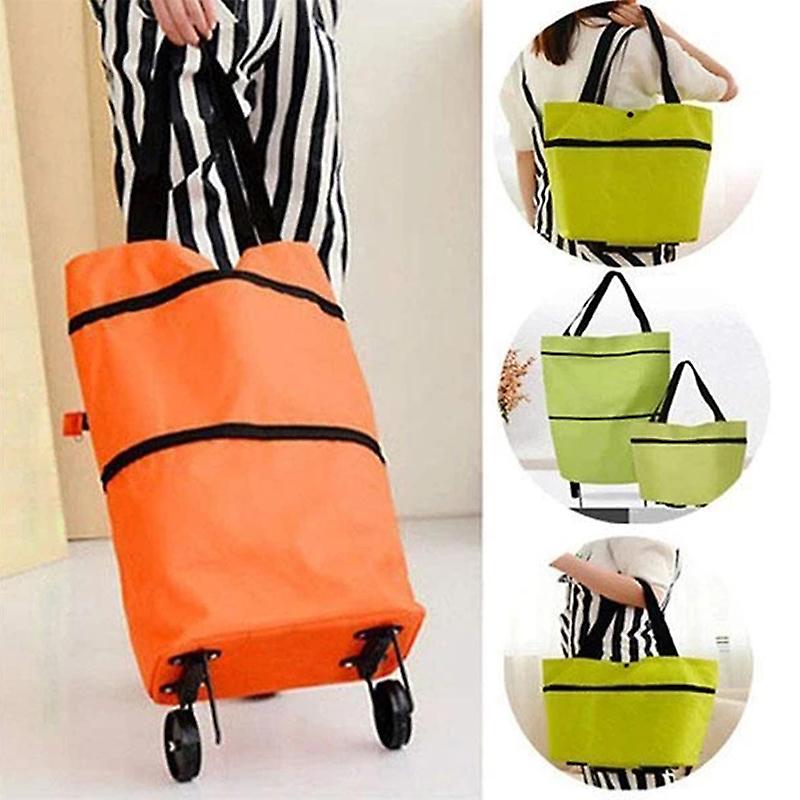 Geanta Multifunctionala pentru Cumparaturi, Material Rezistent, Multiple Compartimente, Roti Stabile