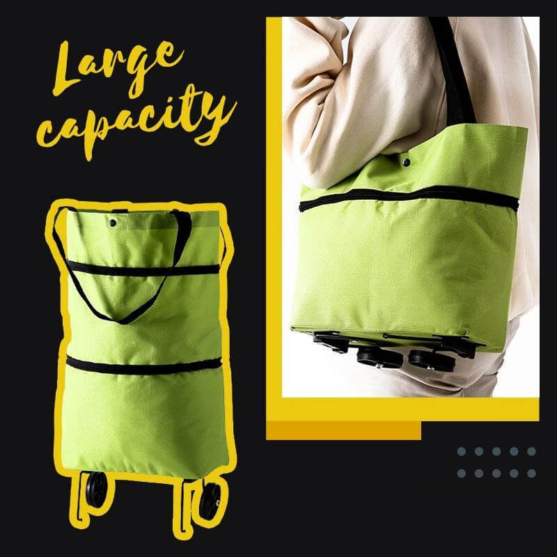 Geanta Multifunctionala pentru Cumparaturi, Material Rezistent, Multiple Compartimente, Roti Stabile