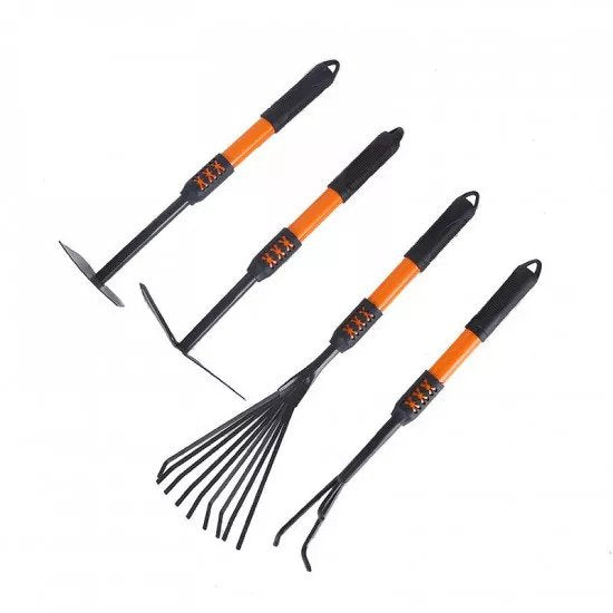 Set 8 Unelte Gradina cu Maner Ergonomic – Lopata, Grebla, Sapa si Accesorii pentru Plantare si Intretinere