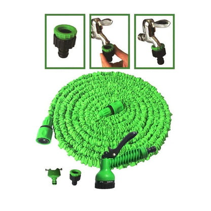 Furtun Extensibil 15 Metri cu Picurator pentru Ghivece – Sistem Udare Automata pentru Gradina si Plante