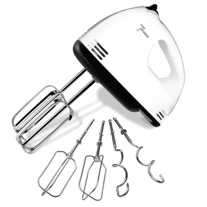 Mixer de Mana 7 Viteze, 220V, 2 Teluri si 2 Spirale, Mixer Electric pentru Aluat, Crema si Prajituri, Usor de Utilizat