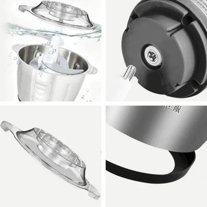 Tocator Electric Inox Multifunctional 3L, 1000W, 4 Lame din Otel Inoxidabil, Robot Bucatarie pentru Carne si Legume