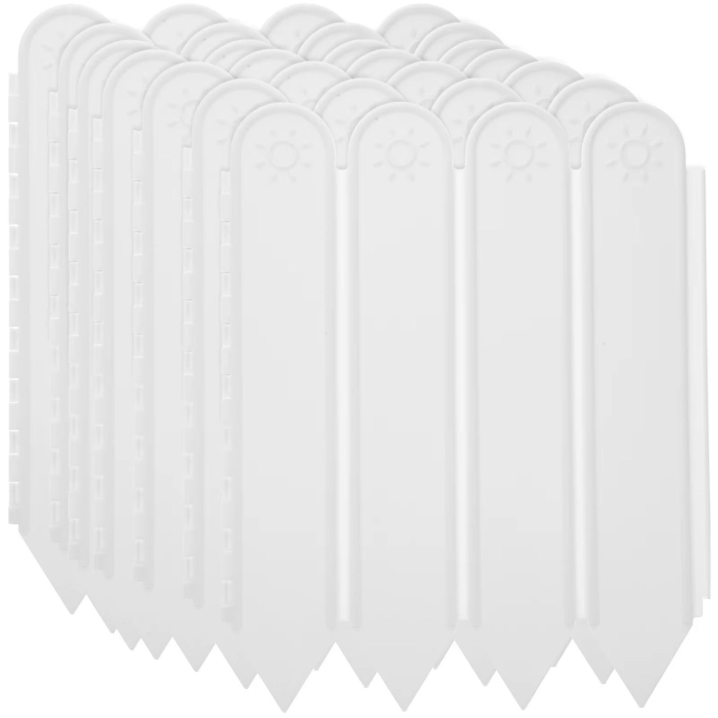 Set 12 Garduri Decorative Premium pentru Gradina, 20x22 cm, Alb Elegant, Lungime Totala 2.4 m, Rezistente la Intemperii