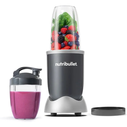 Blender Smoothie Multifunctional 1000W, Set Complet cu Pahar 1L si 500ml, Lame din Otel Inoxidabil, Ideal pentru Smoothie, Sucuri si Rasnire