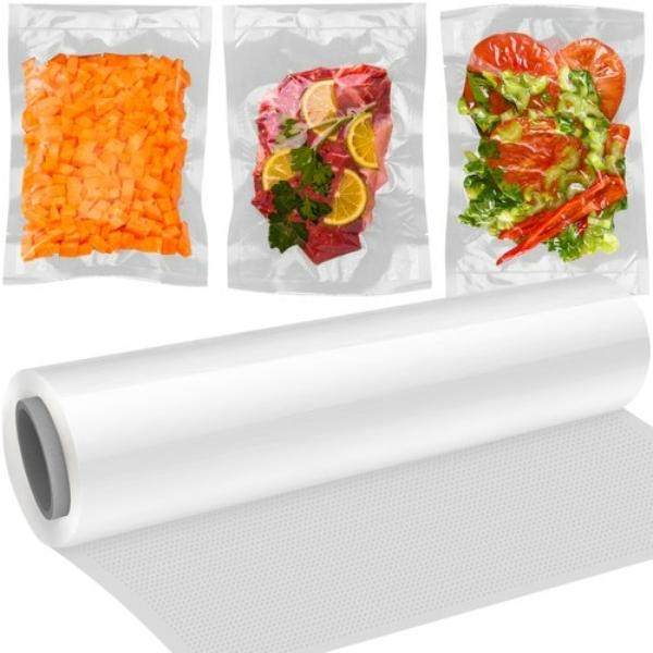 Aparat de Vidat Vacuum Sealer, Sigilare Automata, Putere 90W + 2 Role de Pungi