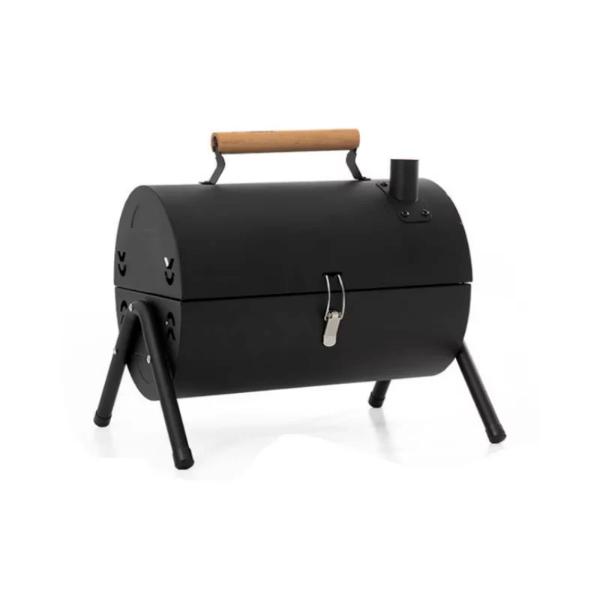 Gratar Portabil Multifunctional cu Suprafata Dubla din Otel Inoxidabil si Suport Triunghiular Stabil – Ideal pentru Camping și Gratare în Aer Liber
