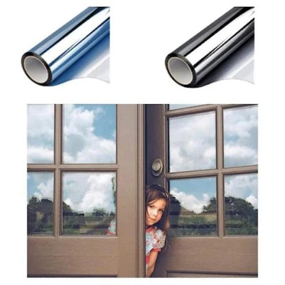 Set 4 x Autocolant Oglinda Gri , 60 x 300 cm