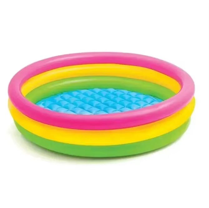 Piscina Copii Gonflabila cu 3 Inele, 86x25 cm, pentru Curte sau Gradina