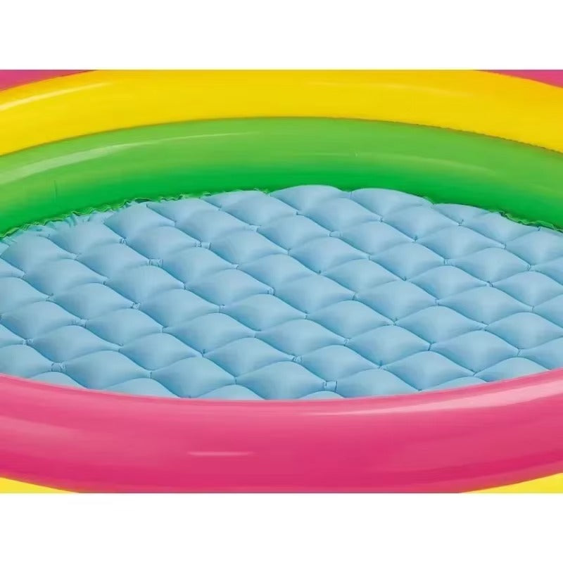 Piscina Copii Gonflabila cu 3 Inele, 86x25 cm, pentru Curte sau Gradina
