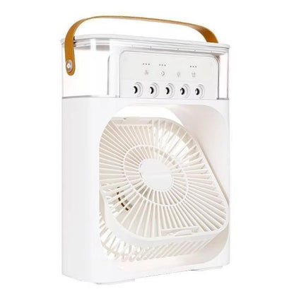 Ventilator cu Apa și Umidificator 3 în 1 – 3 Trepte Viteza si Pulverizare, USB, Silentios, Temporizator , 600 ml