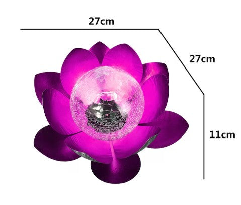 Lampa Solara LED LOTUS pentru Gradina – Iluminare Decorativa Exterior, Lumina Calda, Rezistenta la Apa