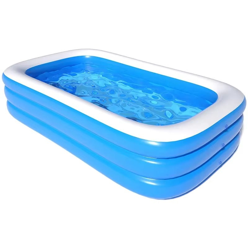 Piscina Gonflabila Mare pentru Gradina 210x135x56 cm – Piscina Copii si Adulti pentru Exterior, Vara