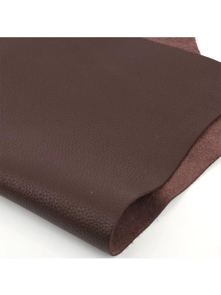 Folie Autoadeziva Piele Ecologica Maro 75x250 cm, Material Premium, Rezistenta, Ideala pentru Mobilier si Decor Interior