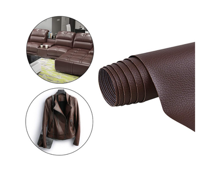 Folie Autoadeziva Piele Ecologica Maro 75x250 cm, Material Premium, Rezistenta, Ideala pentru Mobilier si Decor Interior