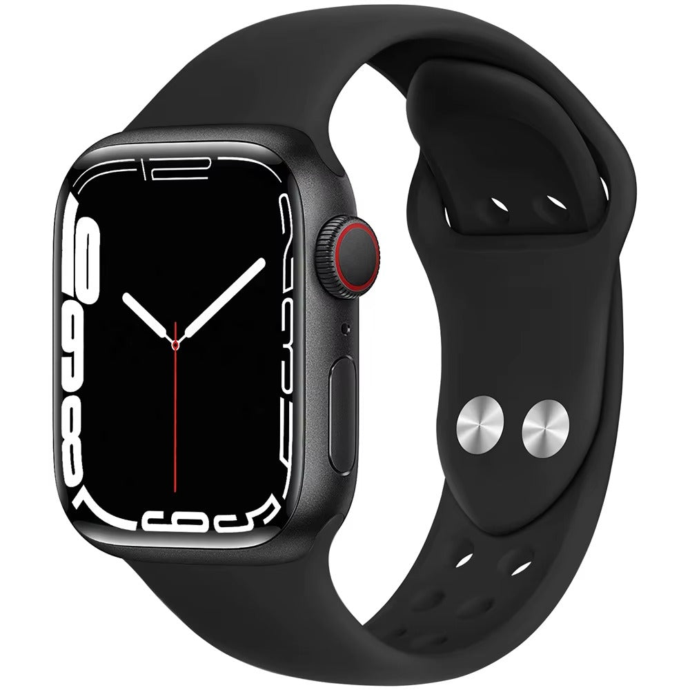 Smartwatch Bluetooth I7 Pro Max cu Monitorizare Ritm Cardiac, Pasi, Somn, Notificari, Control Muzica si Apeluri, Ecran Touch HD, Compatibil Android si iOS
