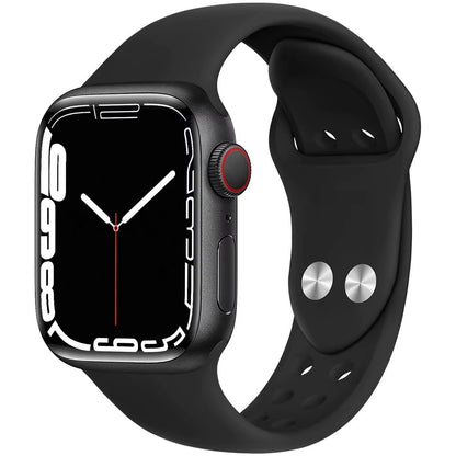 Smartwatch Bluetooth I7 Pro Max cu Monitorizare Ritm Cardiac, Pasi, Somn, Notificari, Control Muzica si Apeluri, Ecran Touch HD, Compatibil Android si iOS