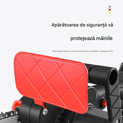 Drujba  Electrica cu Lant 30 cm, Motor fara Perii de Mare Putere, 2 Acumulatori Reincarcabili, Design Portabil fara Cablu, Siguranta si Performanta Sporita