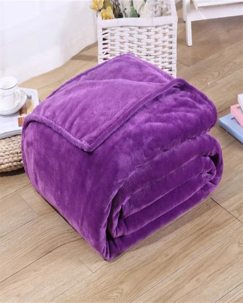 Set 2 x Patura Pufoasa Premium, Ultra Soft, Material Catifelat, Caldura si Confort Maxim, Dimensiuni 200x230 cm