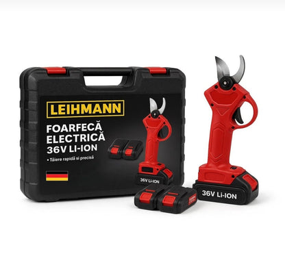 Foarfeca Electrica 48V Profesionala, cu 2 Acumulatori, Taiere Usoara si Rapida – Ideala pentru Gradina si Pomi