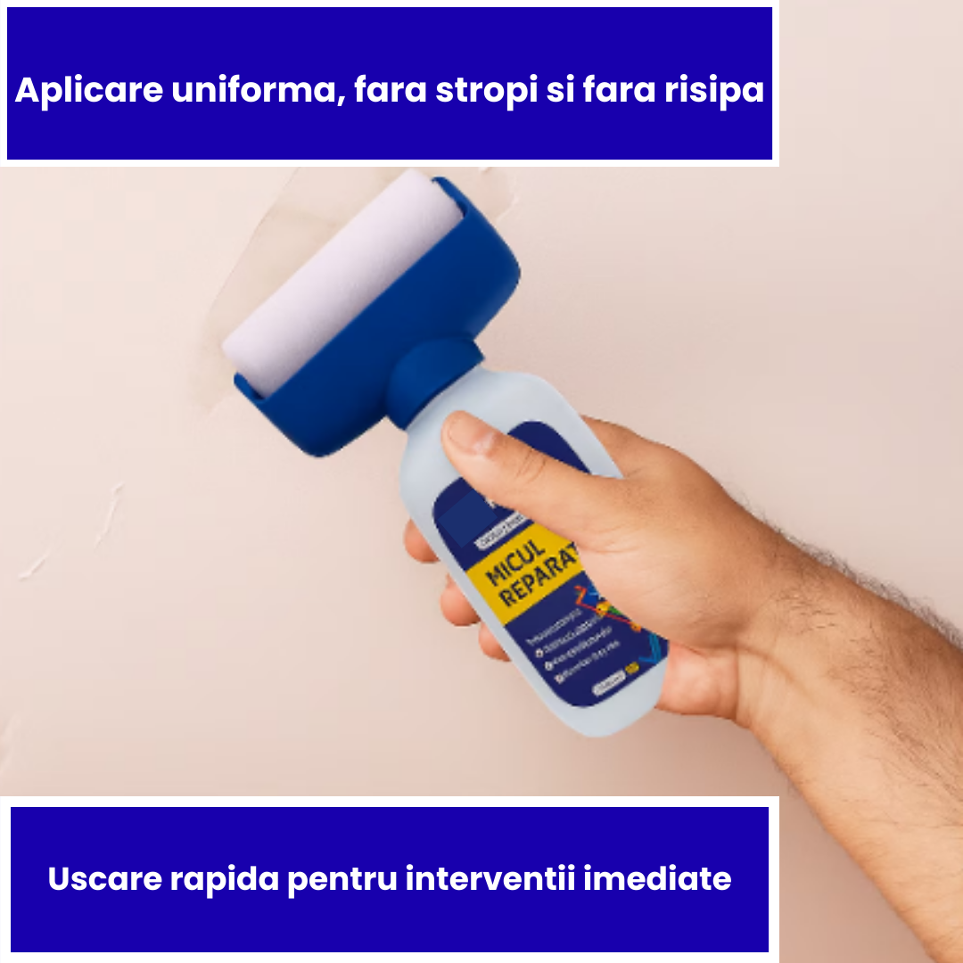 Set 2 x Trafalet Magic Micul Reparator cu Vopsea Lavabila pe Baza de Apa 500 g Fiecare, Rola Reutilizabila, Uscare Rapida si Aplicare Uniforma