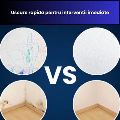 Set 2 x Trafalet Magic Micul Reparator cu Vopsea Lavabila pe Baza de Apa 500 g Fiecare, Rola Reutilizabila, Uscare Rapida si Aplicare Uniforma