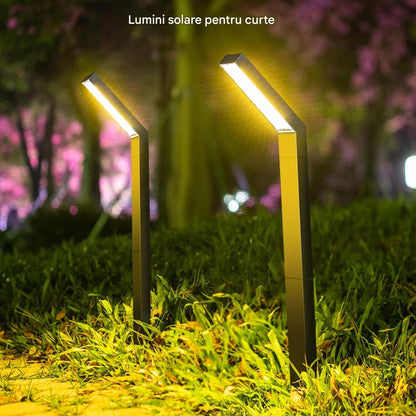 Lampa Solara de Gradina cu 90 Leduri, Lumina Intensa, Panou Solar Eficient, Rezistenta la Apa IP65, Iluminare Automata 8-10 Ore