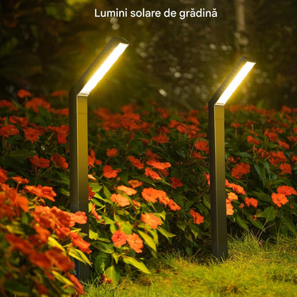 Lampa Solara de Gradina cu 90 Leduri, Lumina Intensa, Panou Solar Eficient, Rezistenta la Apa IP65, Iluminare Automata 8-10 Ore