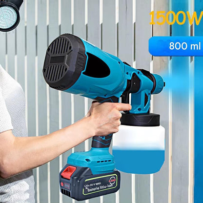 Dispozitiv Vopsire Electric 48V, 2 Acumulatori, 3 Duze, Rezervor Mare 800ml, Pulverizare Rapida si Eficienta