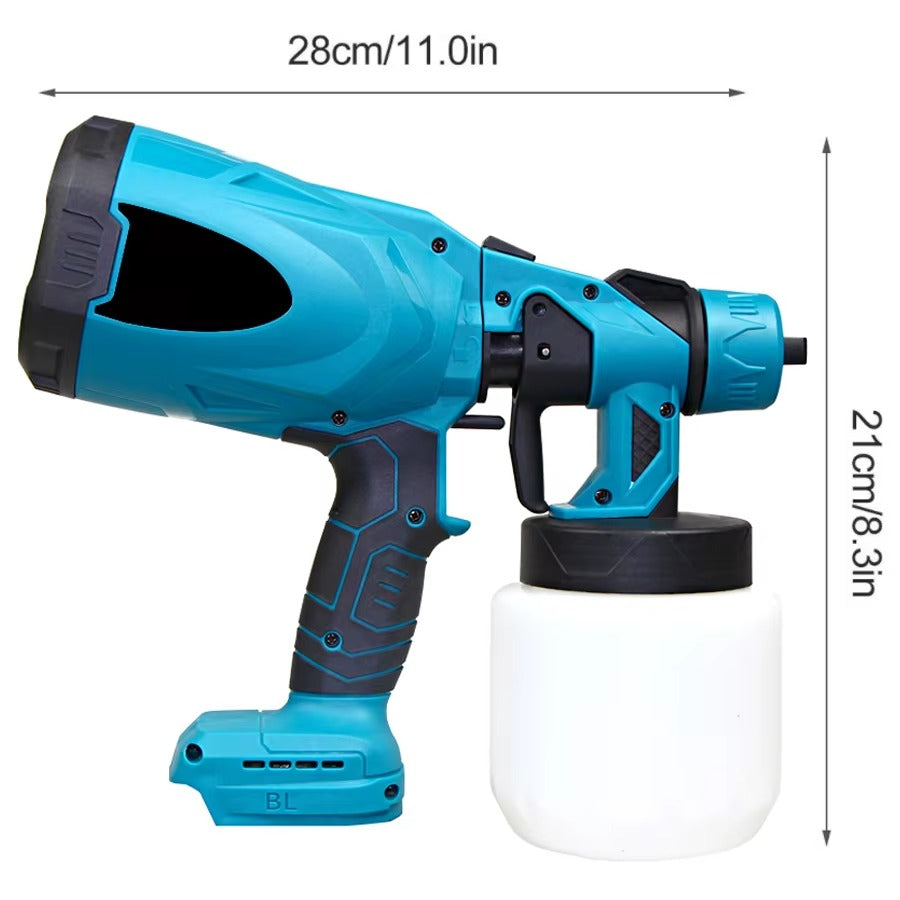 Dispozitiv Vopsire Electric 48V, 2 Acumulatori, 3 Duze, Rezervor Mare 800ml, Pulverizare Rapida si Eficienta