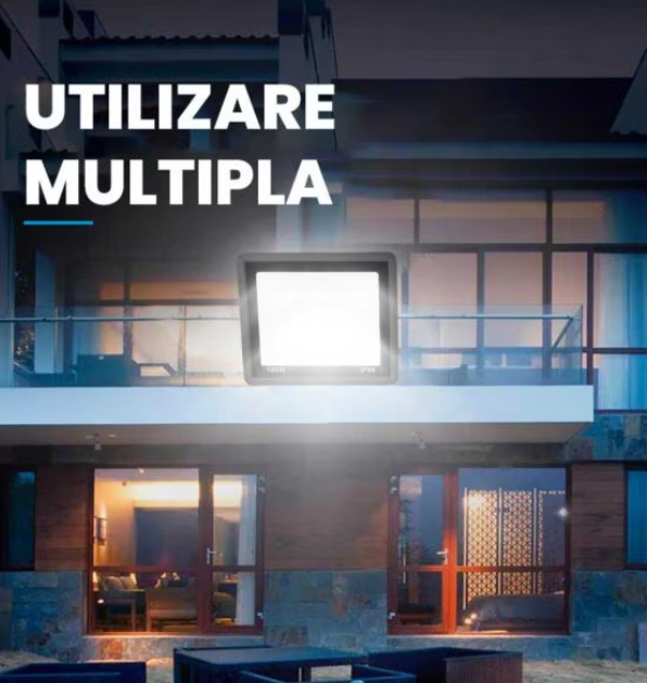 Proiector LED SMD 600W pentru Exterior, Protectie IP66, Lumina Alb Neutru 4000K, Alimentare 220V si Carcasa Rezistenta din Aluminiu