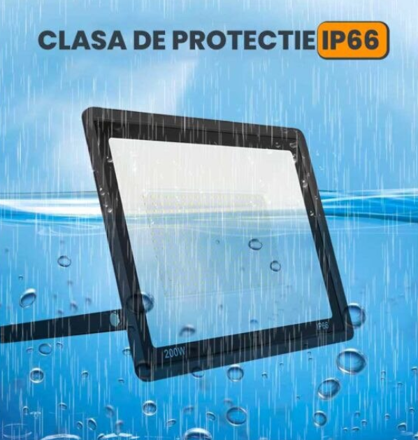 Proiector LED SMD 600W pentru Exterior, Protectie IP66, Lumina Alb Neutru 4000K, Alimentare 220V si Carcasa Rezistenta din Aluminiu