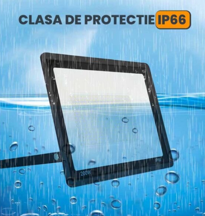 Proiector LED SMD 400W pentru Exterior, Protectie IP66, Lumina Alb Neutru 4000K, Alimentare 220V si Carcasa Rezistenta din Aluminiu