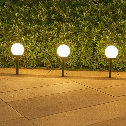 Set 12 x Lampa Solara LED Gradina tip Glob – Iluminat Exterior Premium fara Cabluri, Rezistenta la Apa, Lumina Ambientala Automata
