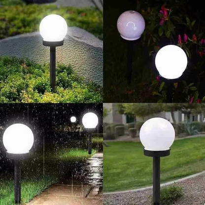 Set 12 x Lampa Solara LED Gradina tip Glob – Iluminat Exterior Premium fara Cabluri, Rezistenta la Apa, Lumina Ambientala Automata
