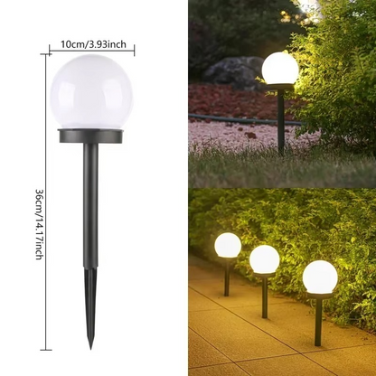 Set 6 x Lampa Solara LED Gradina tip Glob – Iluminat Exterior Premium fara Cabluri, Rezistenta la Apa, Lumina Ambientala Automata