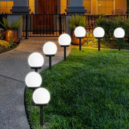 Set 12 x Lampa Solara LED Gradina tip Glob – Iluminat Exterior Premium fara Cabluri, Rezistenta la Apa, Lumina Ambientala Automata
