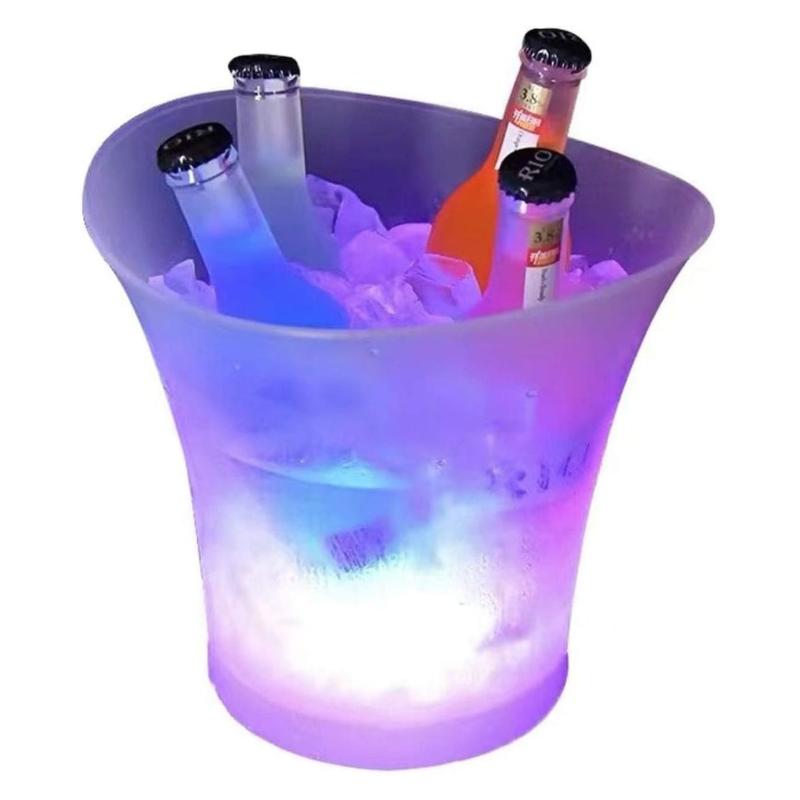Frapiera cu Boxa Bluetooth si LED Multicolor 7L – Galeata pentru Bauturi Reci, Decor Luminos pentru Petreceri