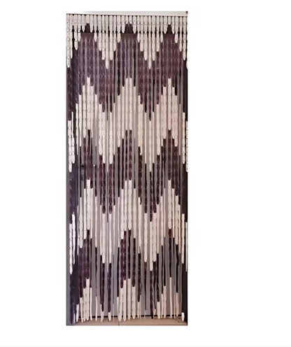 Perdea Anti Insecte pentru Usa 200x90 cm cu Inele Rezistente – Protectie Eficienta Impotriva Mustelor si Tantarilor, Montaj Rapid, Design Discret Bej Maro
