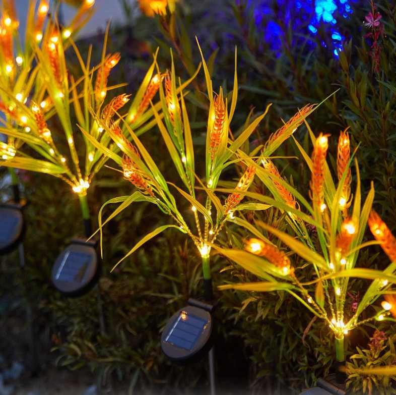 Set 2 x Lampi Solare Decorative pentru Gradina Model Spice de Grau – LED cu Senzor de Lumina, Iluminare Ambientala, Rezistente IP66 pentru Exterior