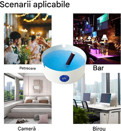 Set 25 X Scrumiere De Unica Folosinta Din Hartie Groasa, Portabile, Anti Miros, Cu Absorbtie Fum, Pentru Interior Si Exterior